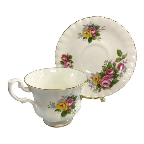 Royal Albert Bone China Teacup & Saucer Westbury Summertime Series England